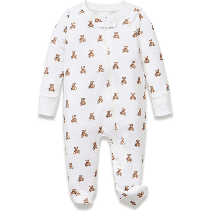 Baby's Pima Romper in Teddy Tales