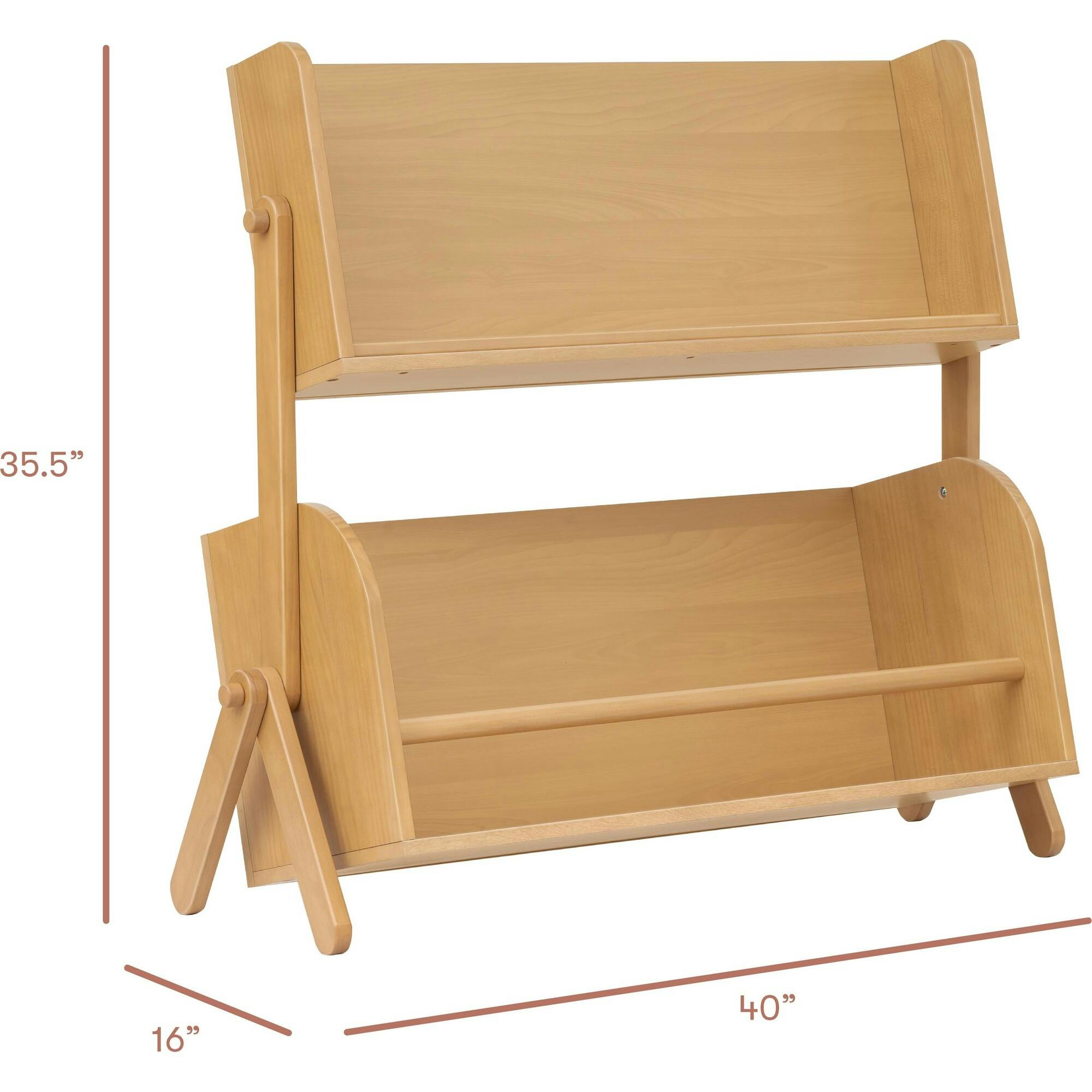 Tally Storage and Bookshelf in Honey