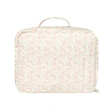 antique floral coated lunchbox