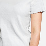 Women's Pima Pointelle Shirt & Short Pajamas Set