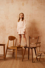 Ruffled Collared Jumper | Blush