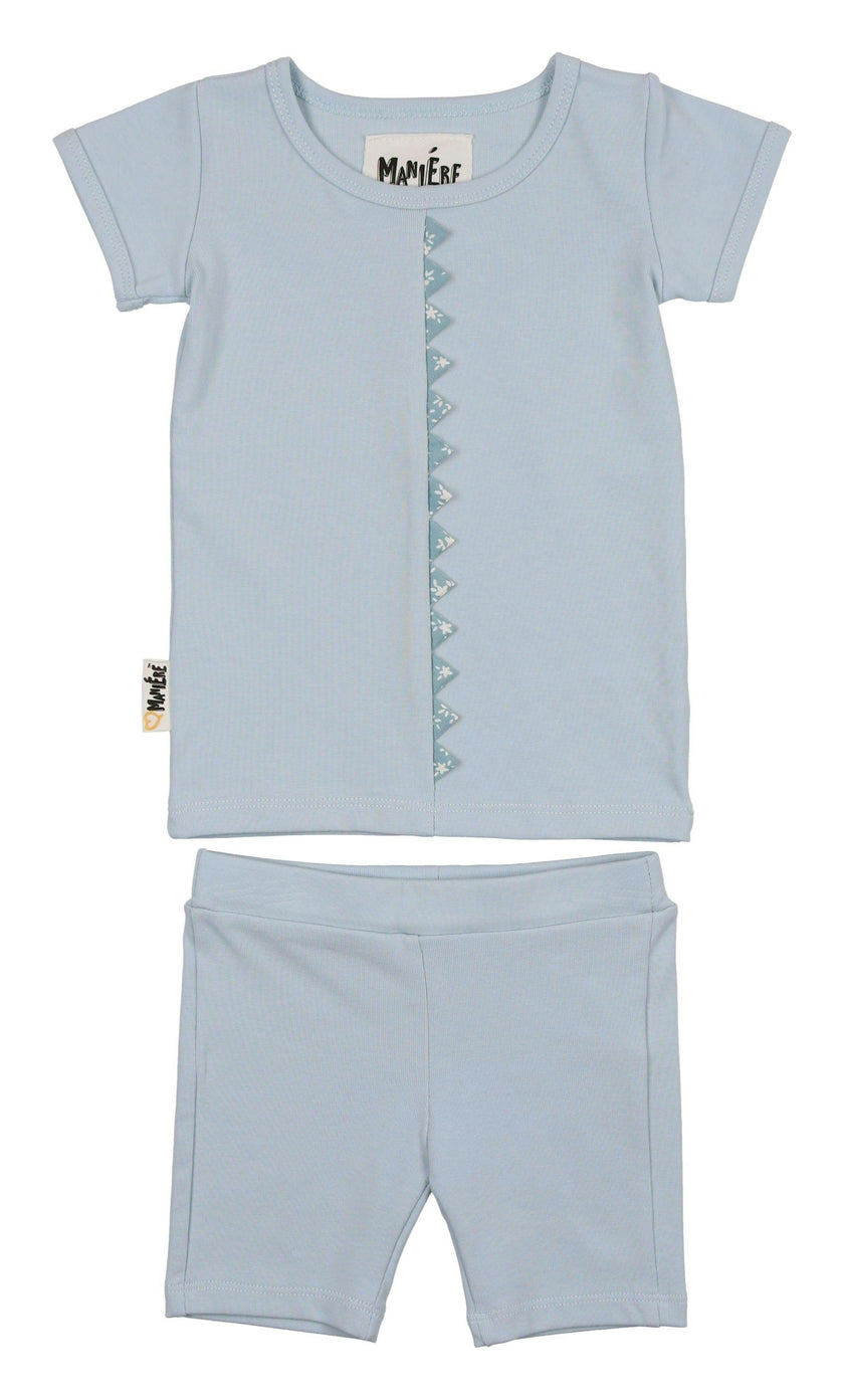 Floral Triangle Front Top & Short Set