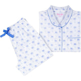 Women's Pink Palm Tree Long PJ Set
