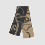 Cotton Sustainable Knit Scarf - Equestrian Straps
