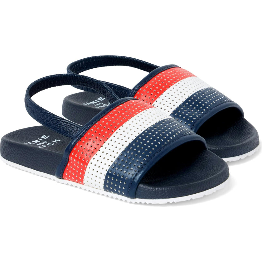 Striped Perforated Pool Slide