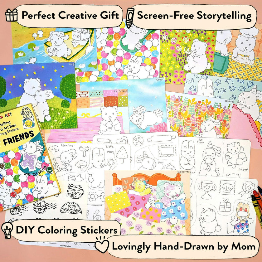 To My Friends Postcard Art Kit