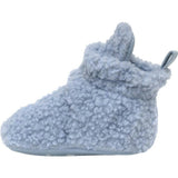 Sherpa Light Blue Snap Bootie