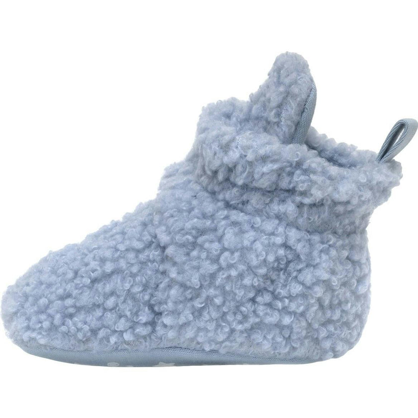 Sherpa Light Blue Snap Bootie