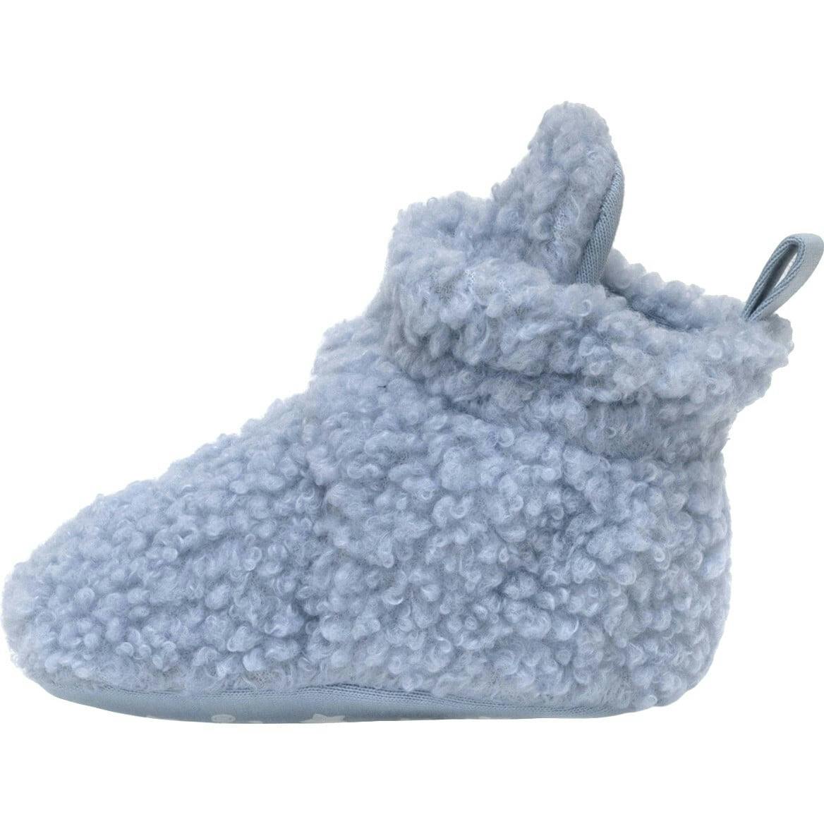 Sherpa Light Blue Snap Bootie