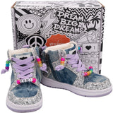 Skye High Top Denim Sneaker, Blue