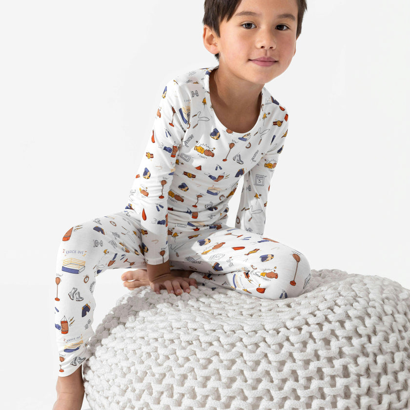 Boxing Bamboo Kids Pajamas