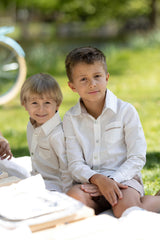 Ashton Linen Top and Shorts Set