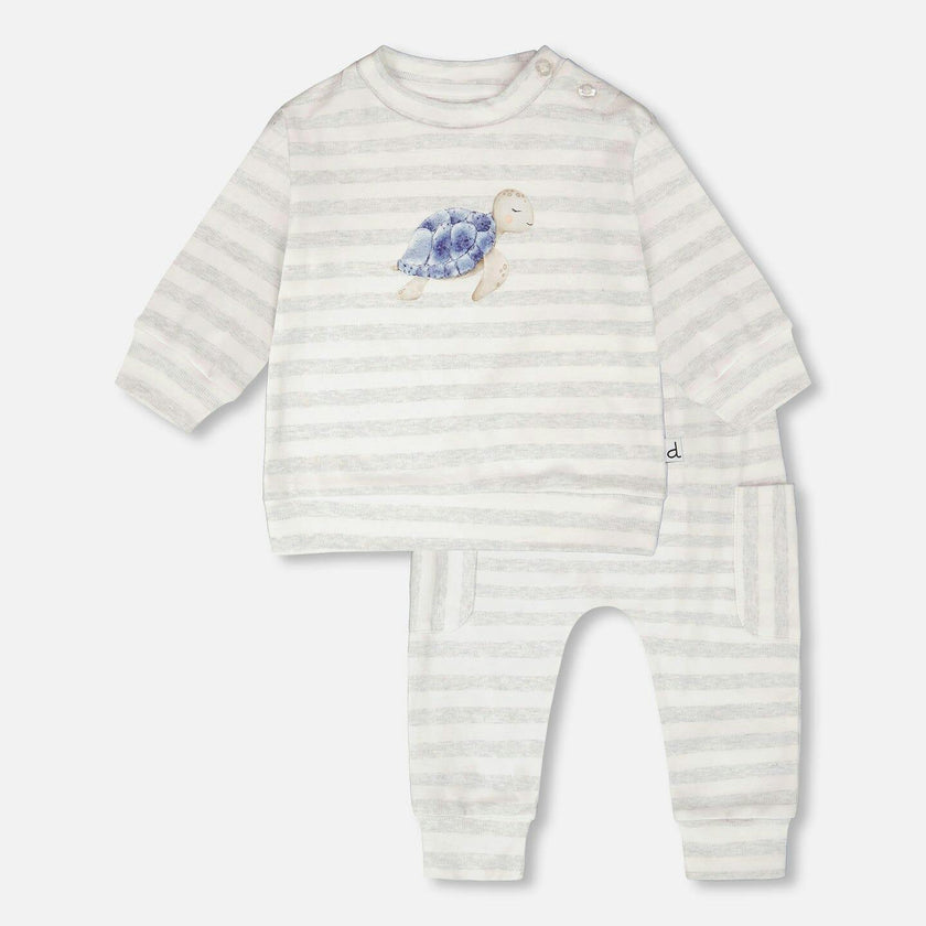 Soft Jersey Sweater And Pants Set