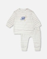 Soft Jersey Sweater And Pants Set