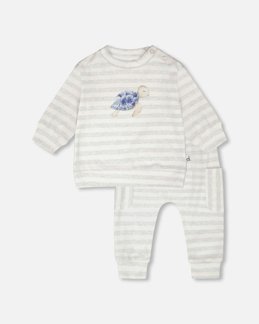 Soft Jersey Sweater And Pants Set