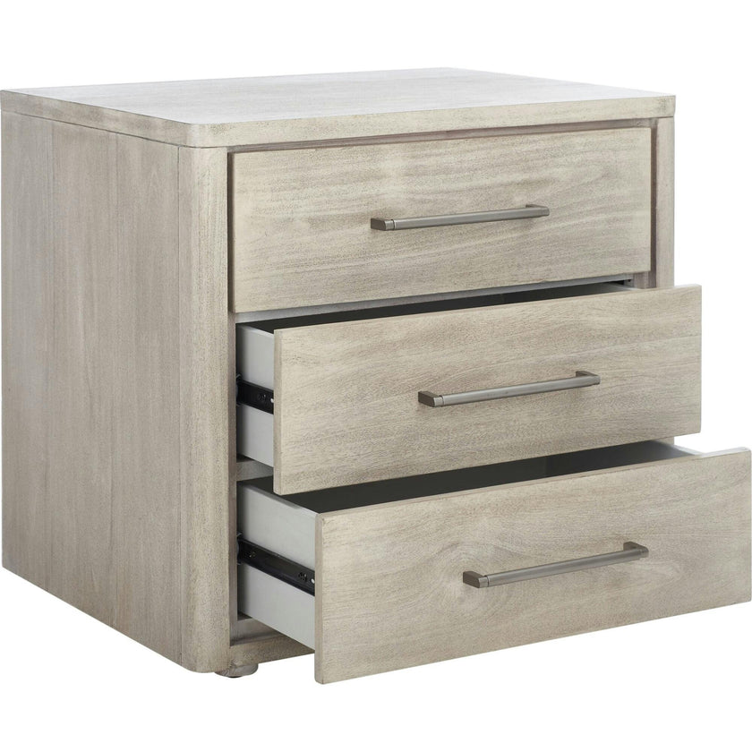 Rosey 3 Drawer Nightstand