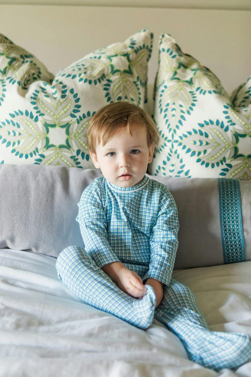 Preston Boys' Romper Hampton Plaid