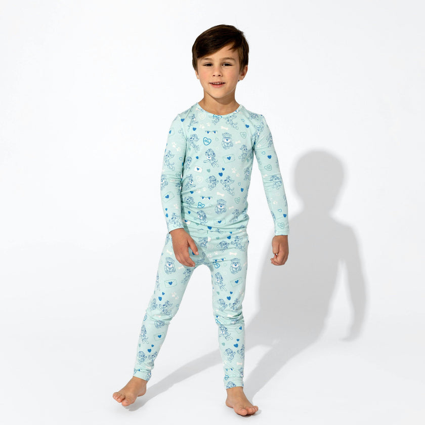 PAW Patrol: Valentine's Blue Bamboo Kids Pajamas