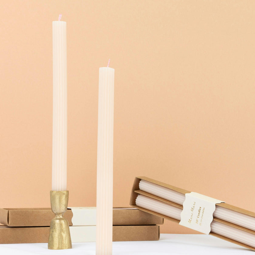 Ballet Slipper Pink Table Candles