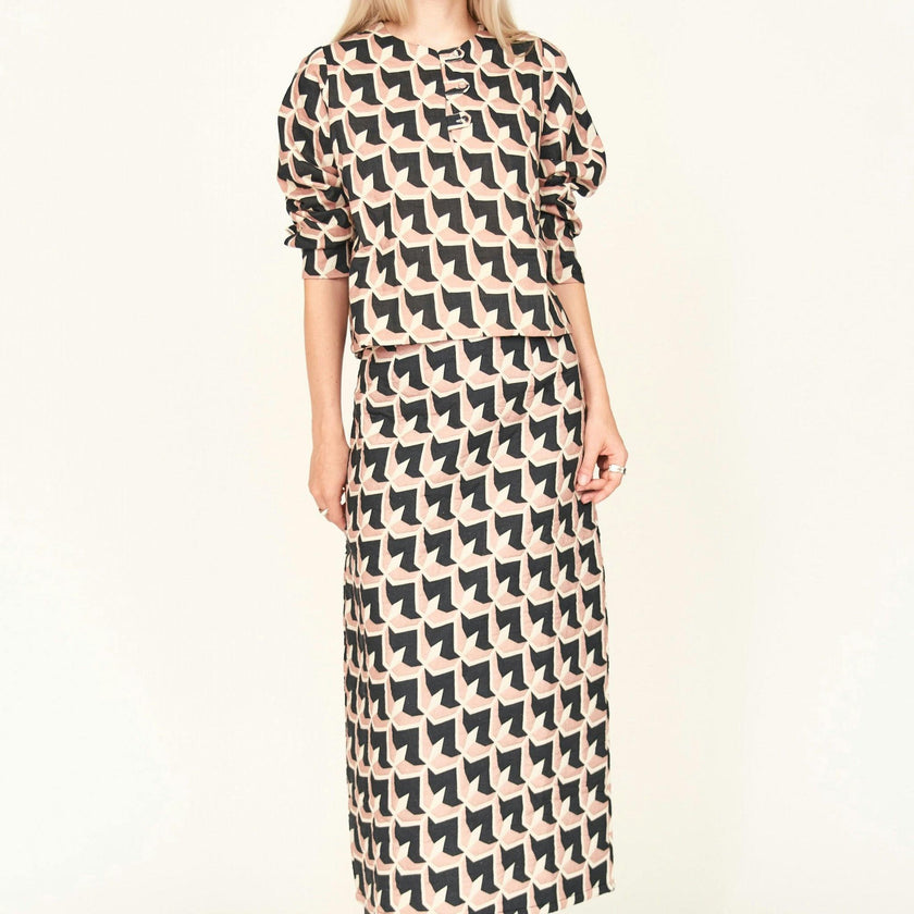 Lombok Skirt in Clay Parquet