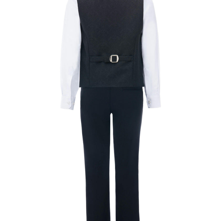 Black Zenon Vest Outfit Set