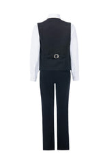 Black Zenon Vest Outfit Set
