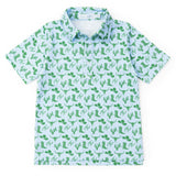 Griffin Boys' Pima Cotton Polo Golf Shirt - Wild West Blue