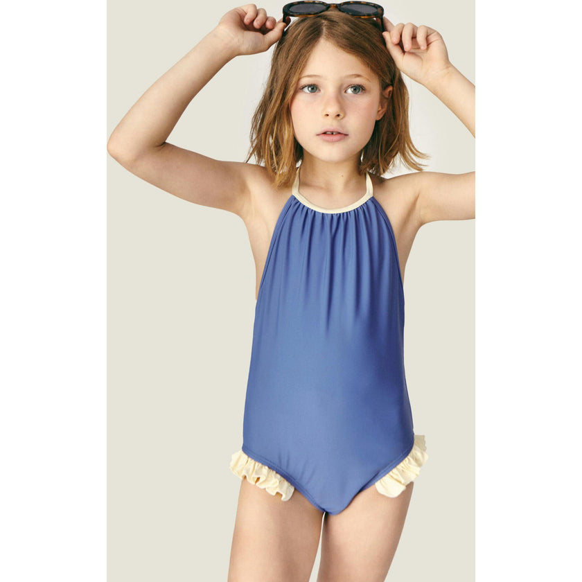 Mipounet SS26 Chiara, Swimwear Ecru Blue