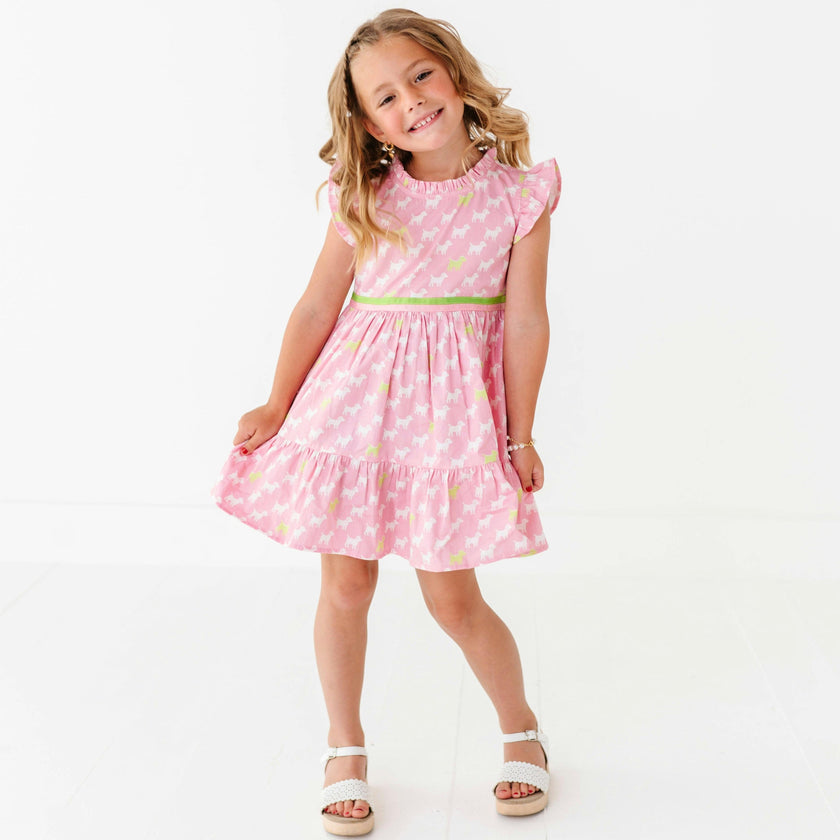 Puppies Ruffle Dress