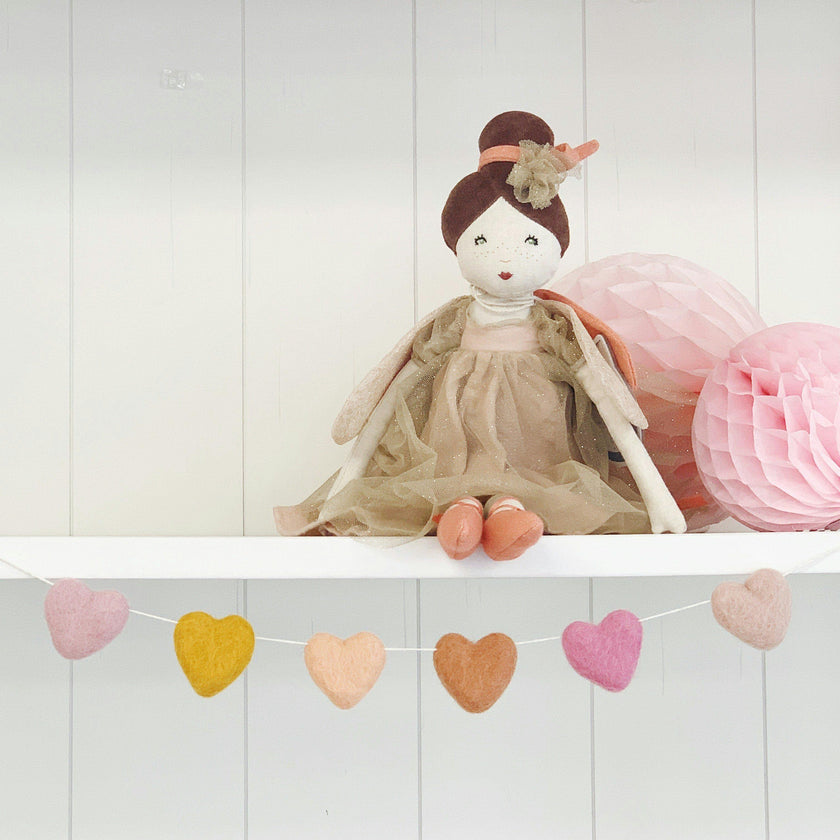 Sweet Hearts Mini Felt Garland