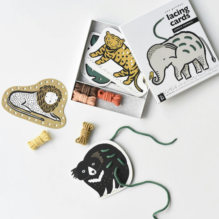 Jungle Lacing Cards
