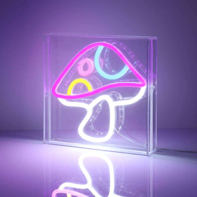 Neon Art Desktop /Wall Sign-Mushroom