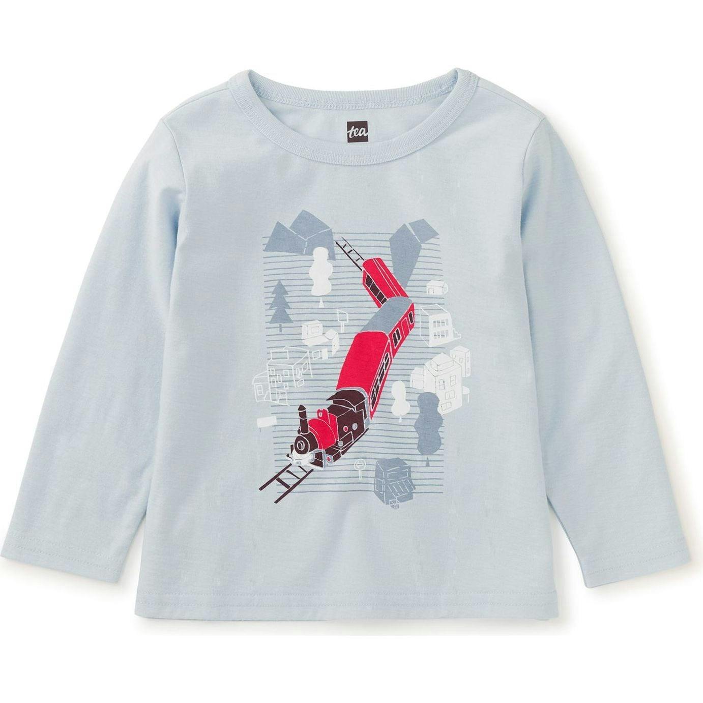 Train Town Baby Graphic Tee, Blue