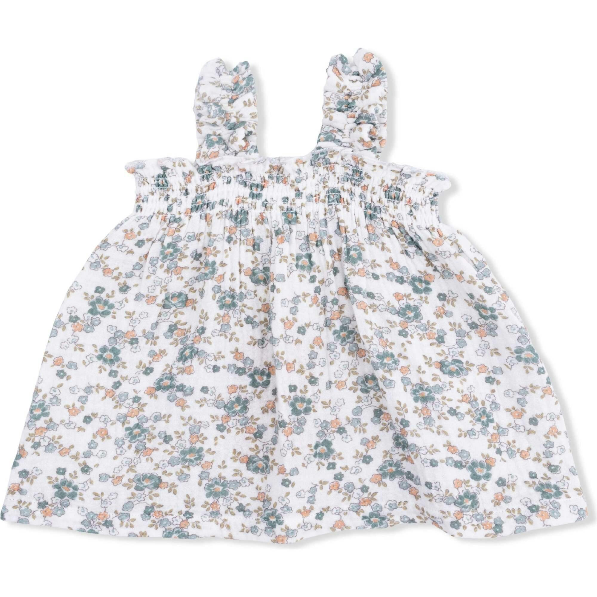 Camille Floral - Ruffly Strap Top and Bloomer
