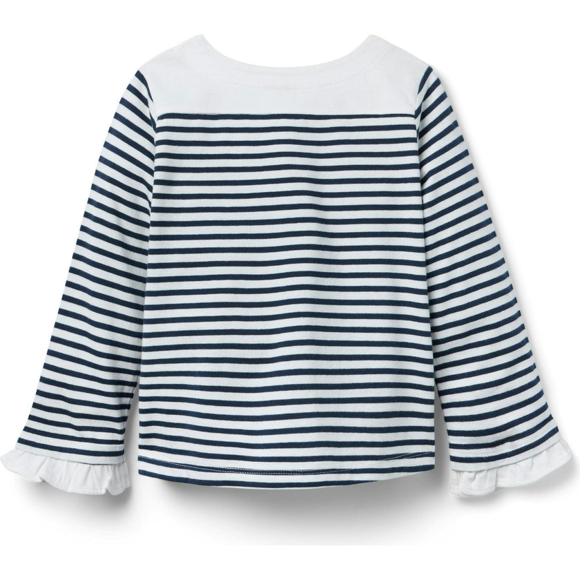 Striped Bell Sleeve Top