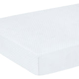Pima Crib Sheet - Blue Micro Dot