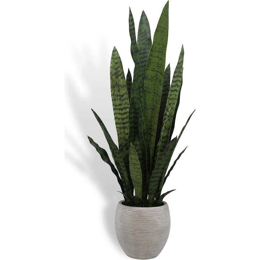 Artificial Snake Plant with Artisan Planter
