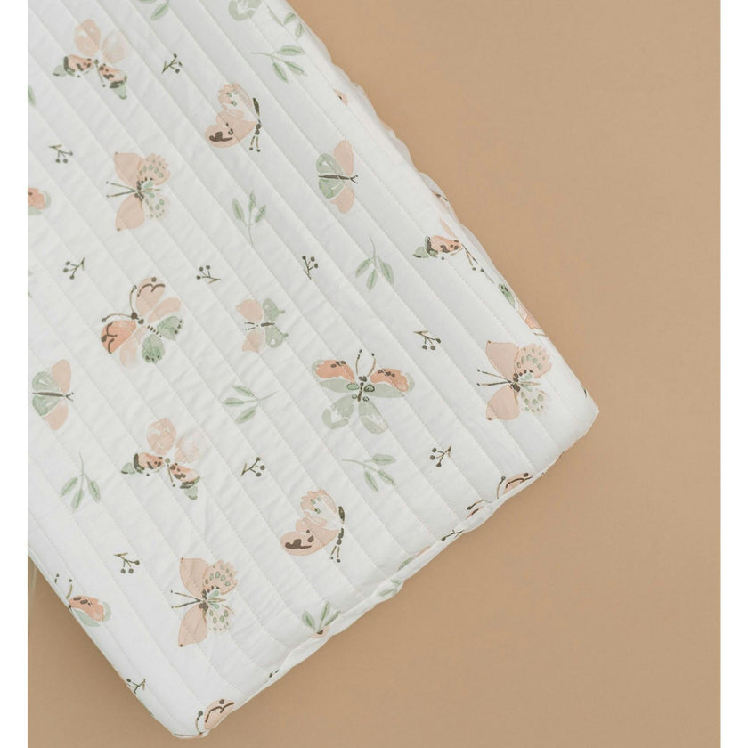 Parker Quilted Change Pad Cover (Butterfly)