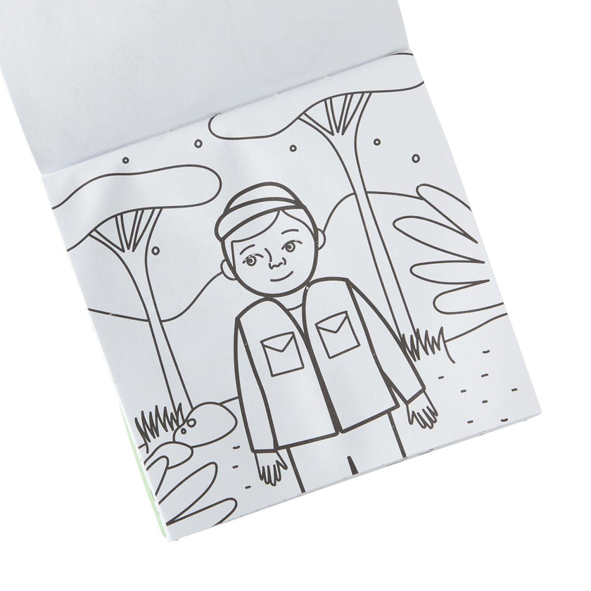 Carry Along! Coloring Book and Crayon Set - On Safari - Set of 9 Crayons