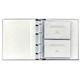 Medium Clear Pocket Pebble Grain Leather Photo Album