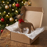 Great Dane Dog Hand Knit Christmas Ornament
