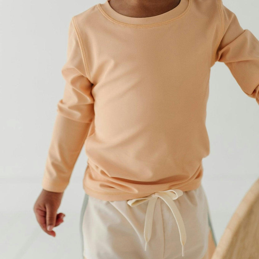 Boy's Long Sleeve Rash Guard Swim Shirt