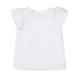 Organic Ruffle Sleeve Pointelle Sweater