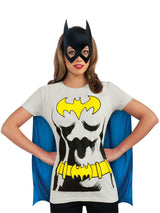 DC Comics Women's Batgirl Shirt, Mask and Cape