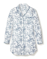 Women's Twill Nightshirt in Timeless Toile