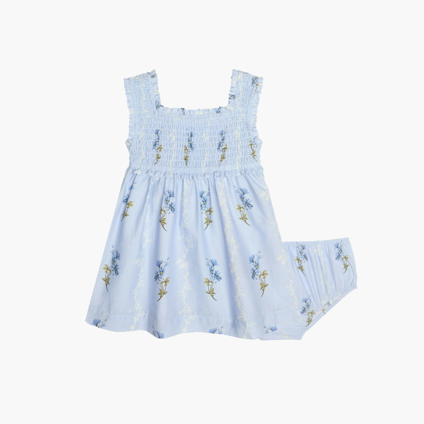 The Baby Nora Nap Dress - Bluebell Waltz