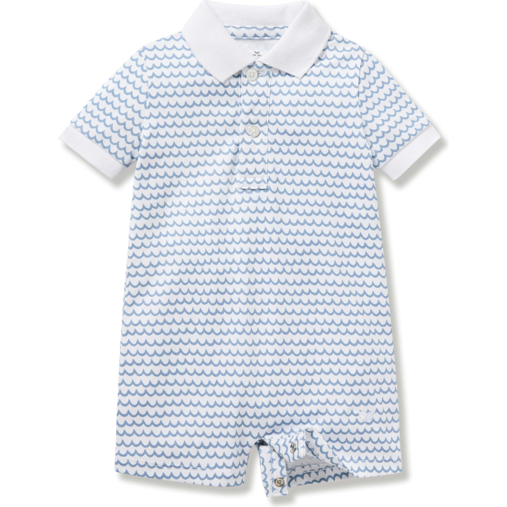 Baby's Pima Louis Play Romper in La Mer