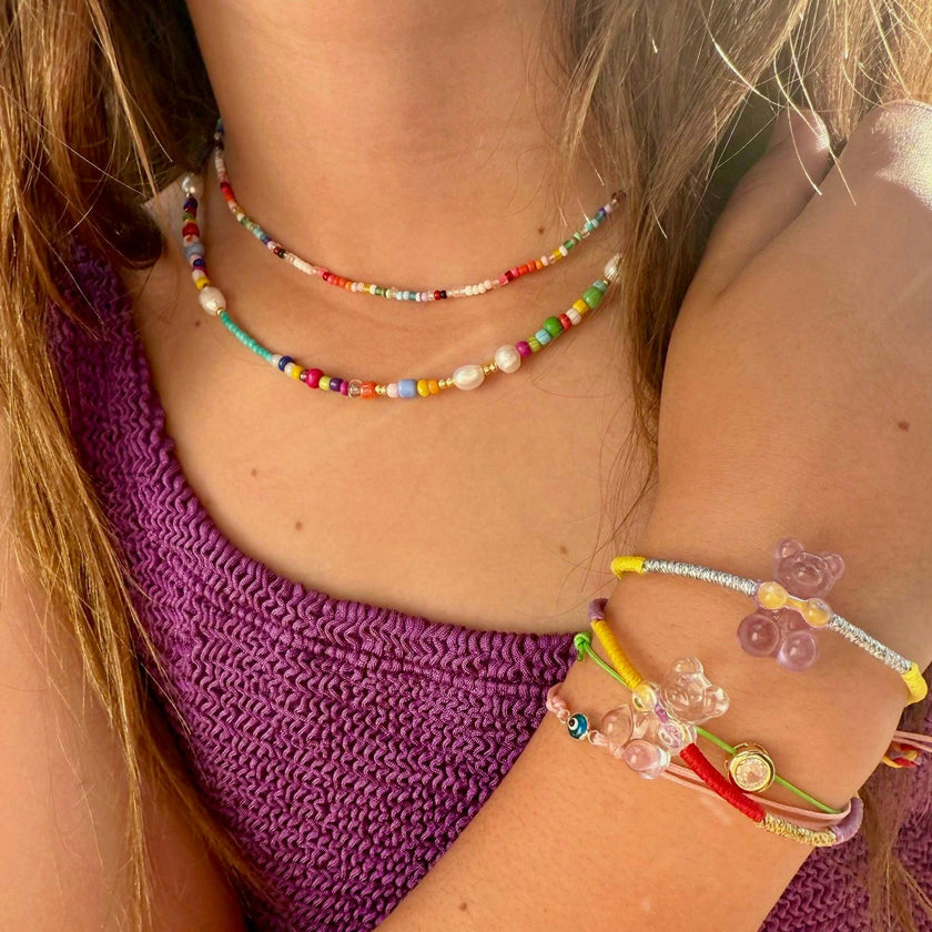 Kids Grape Gummy Bear Bracelet