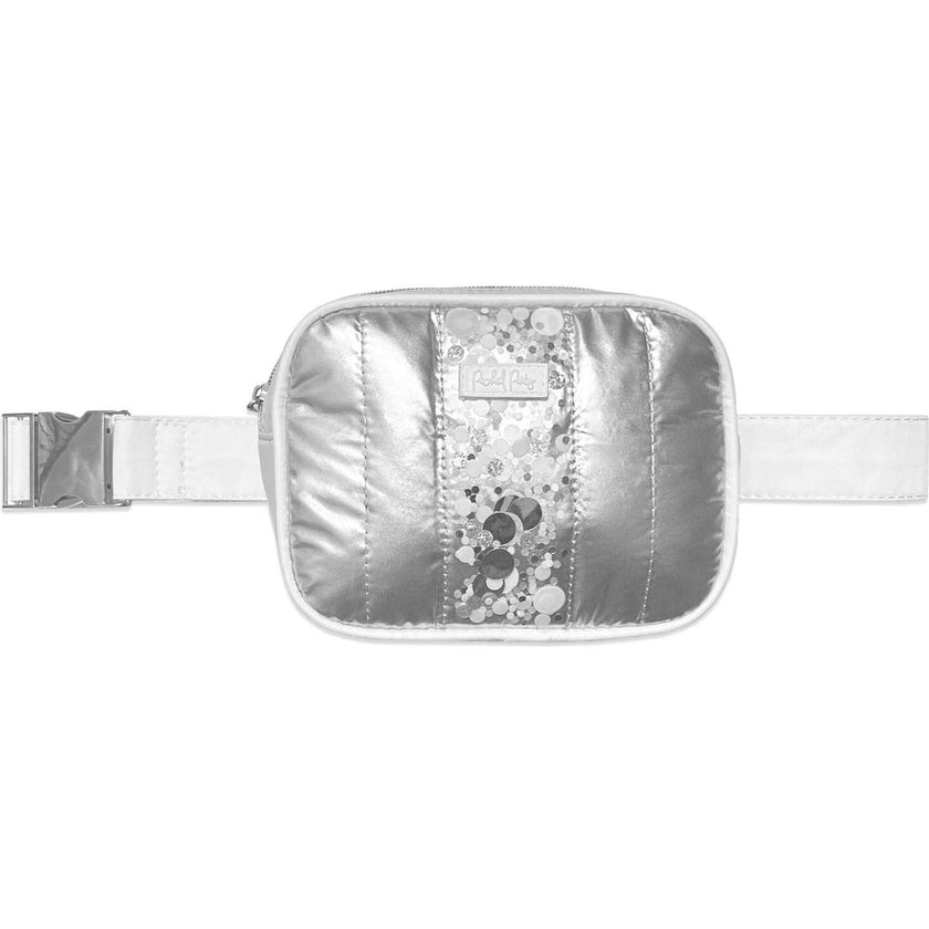 Silver Metallic Belt Bag