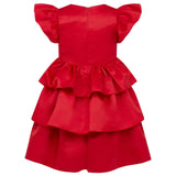 Scarlett Satin Frill Party Dress
